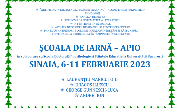 Școala de Iarnă – APIO 2023